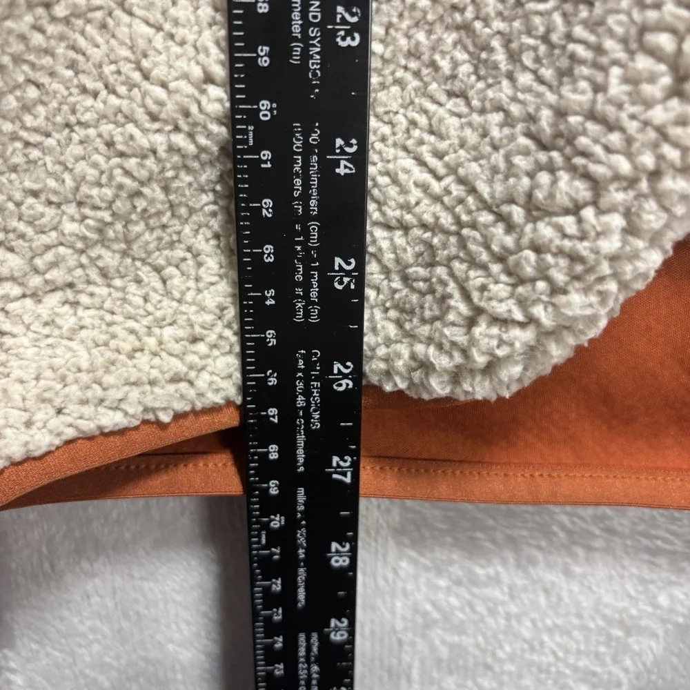 Columbia Texas Longhorns Sherpa Jacket Women's Cream Orange Full Zip XL Fleece - Picture 4 of 6